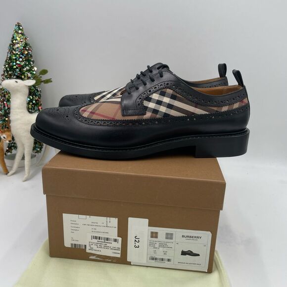 Men’s Burberry vintage check Oxford size 45 made in Italy - Picture 2 of 7